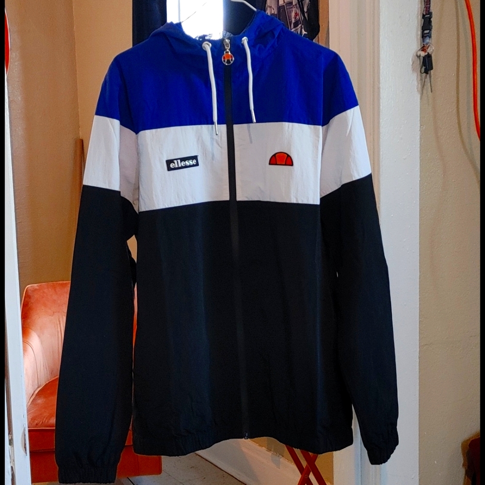 Ellesse Mattar Full Zip Hoody Track Jacket Black